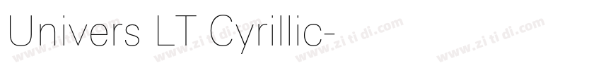Univers LT Cyrillic字体转换 Univers LT Cyrillic字体转换